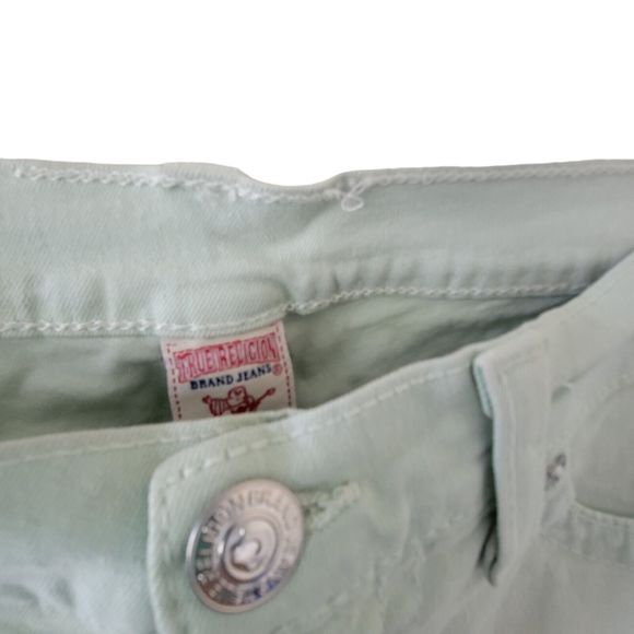 True Religion Jean Halle‎ Super Skinny  Mint Green - Picture 7 of 11